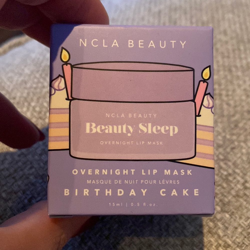 NCLA beauty overnight lip mask. Birthday cake. Brand new